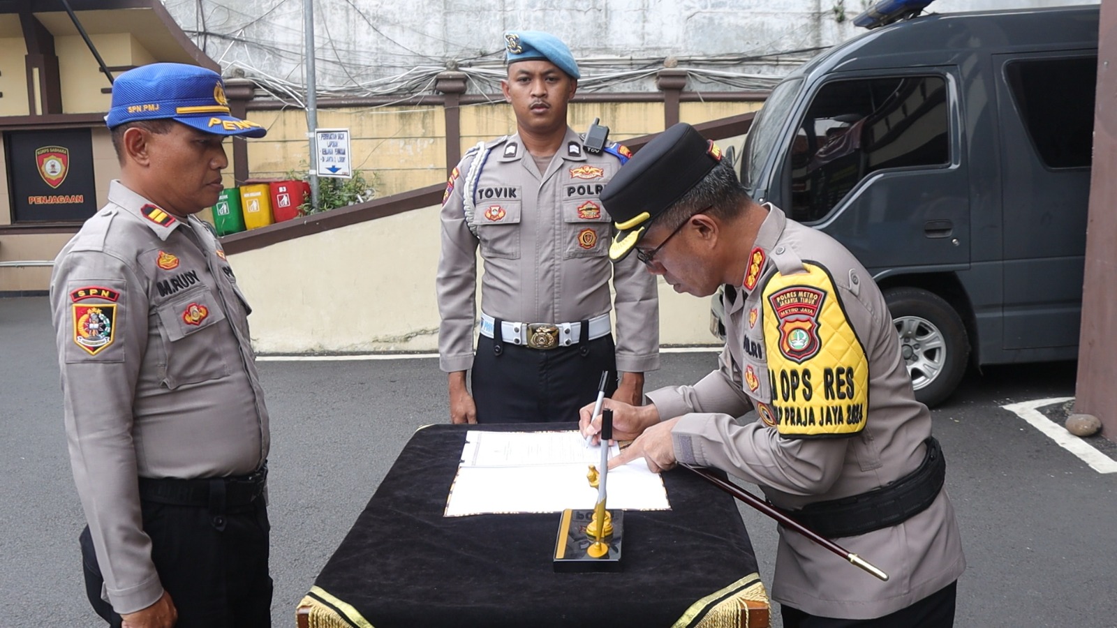 Kapolres Pimpin Upacara Pembukan dan Penyerahan Latja Siswa Diktuk Bintara Polri Gelombang II TA 202