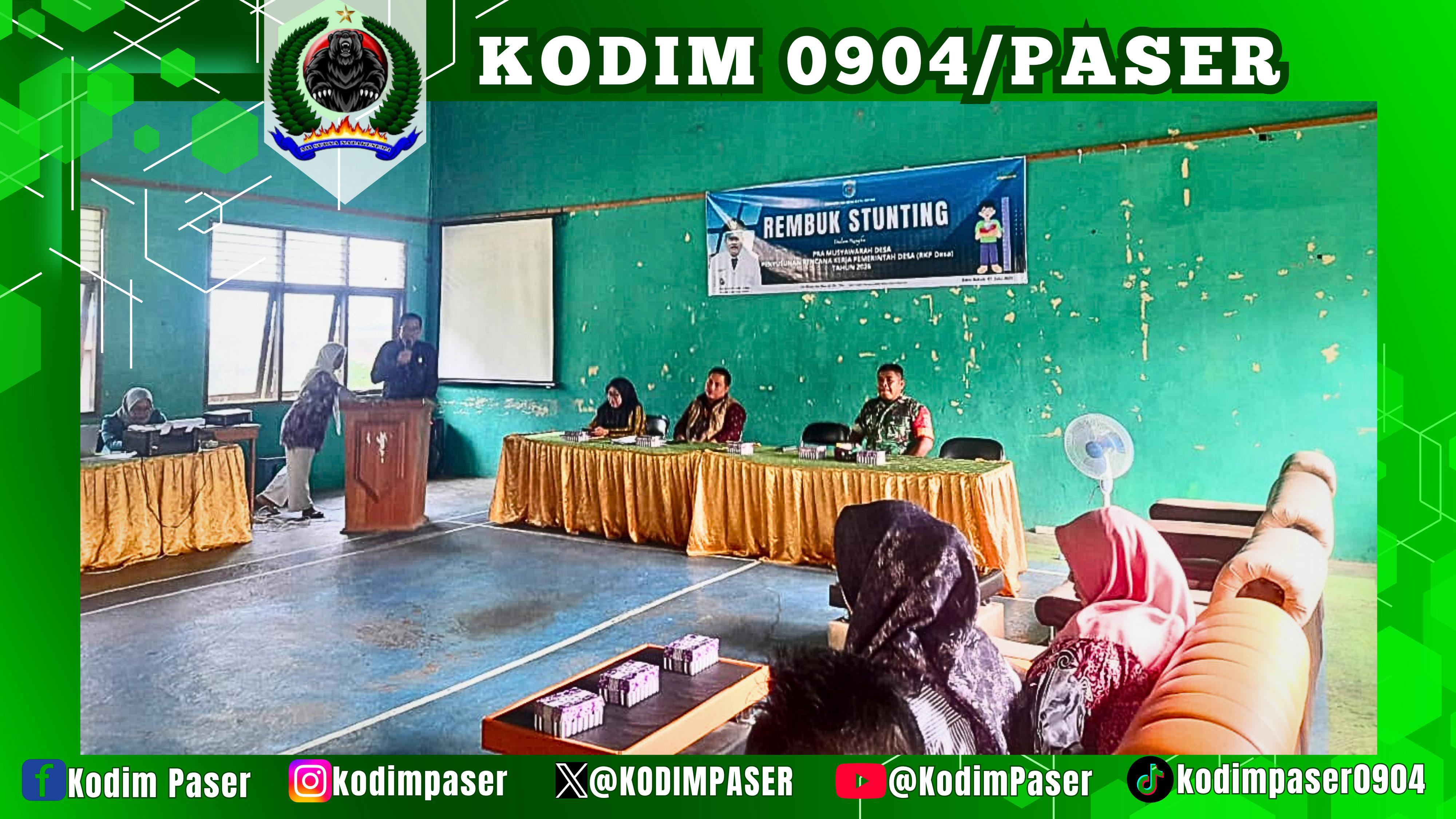 Koramil 0904-07/Mkm Dukung Penuh Penurunan Angka Stunting