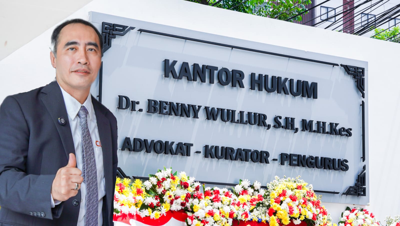 Kantor hukum Dr. Benny Wullur, S.H.MH.Kes (Advokat-Kuratur-Pengurus) Resmi Di Buka Resmikan