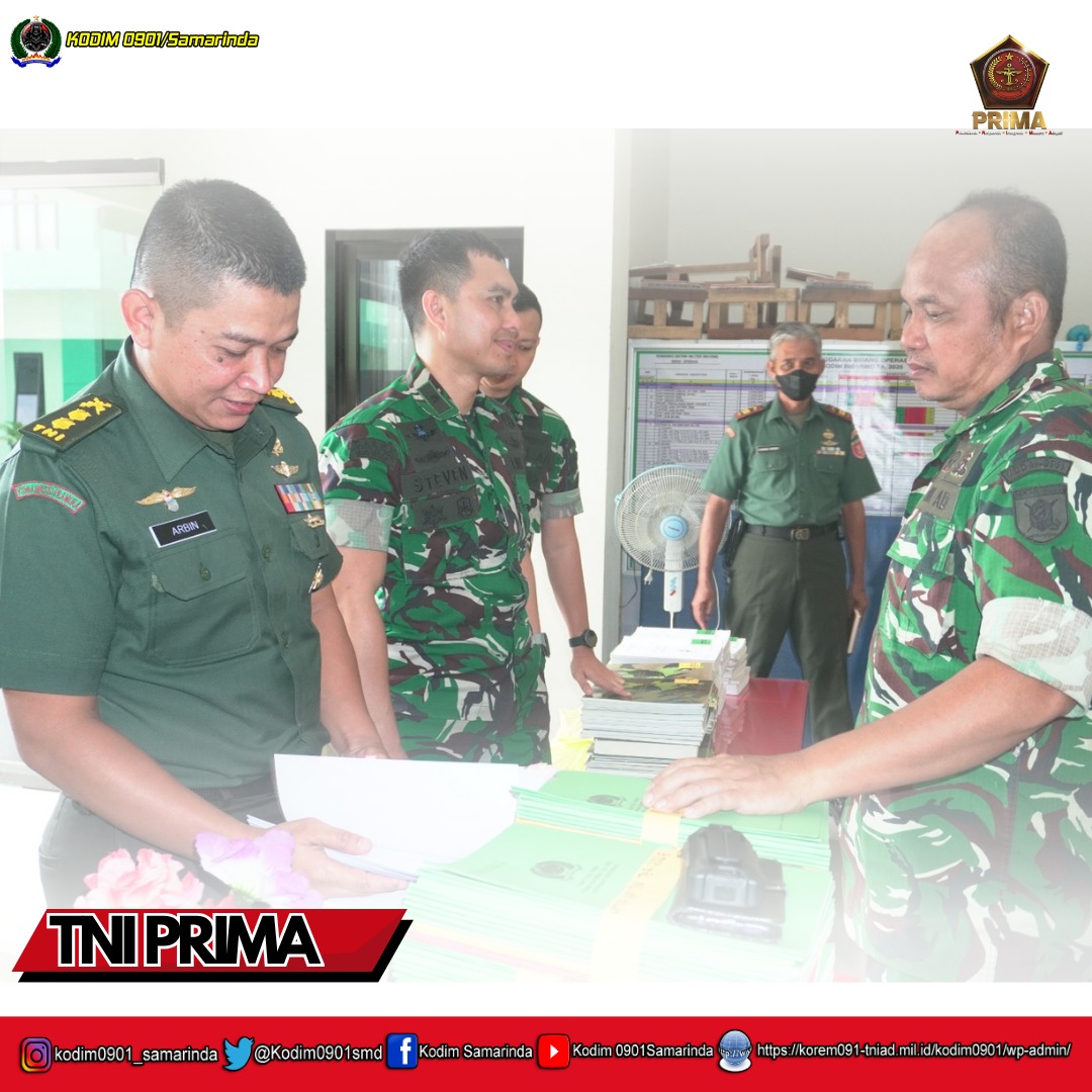 Kodim 0901/Samarinda Terima Kunjungan Tim Srenad, Tinjau Implementasi Doktrin