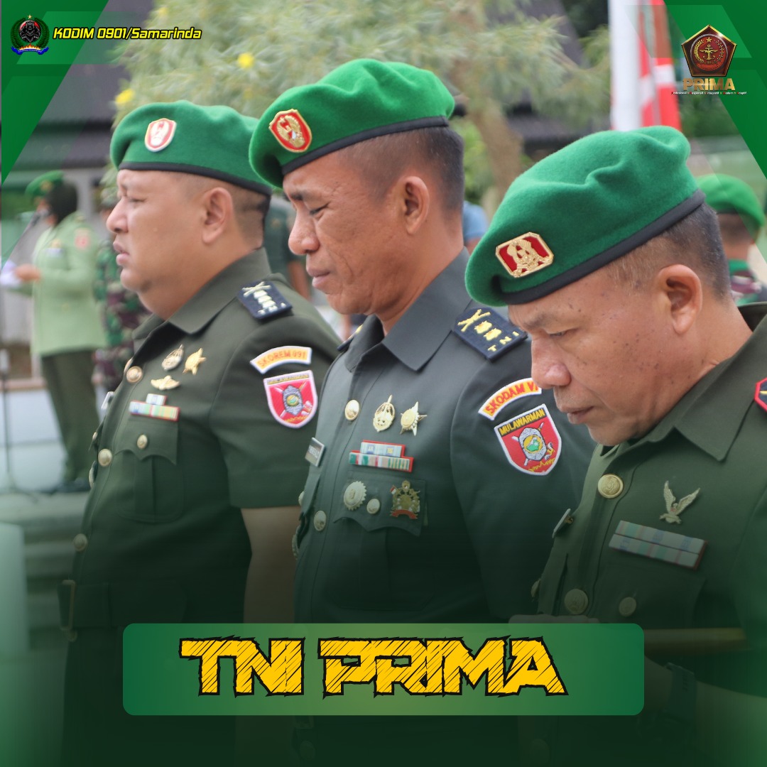 Kasdim 0901/Samarinda Ikuti Pelaksanaan Ziarah Rombongan HUT Korem 091/ASN