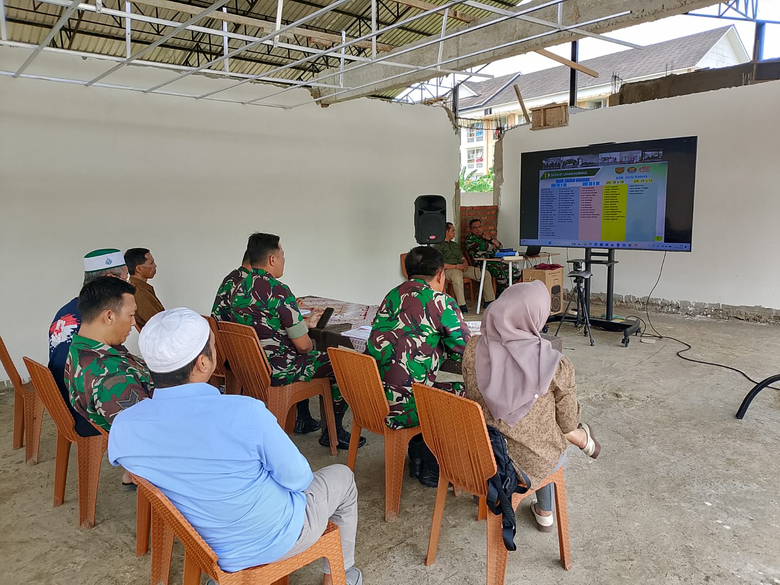 Dandim 0901/Samarinda Hadiri Vicon Evaluasi Pembangunan KDKMP Kelurahan Harapan Baru