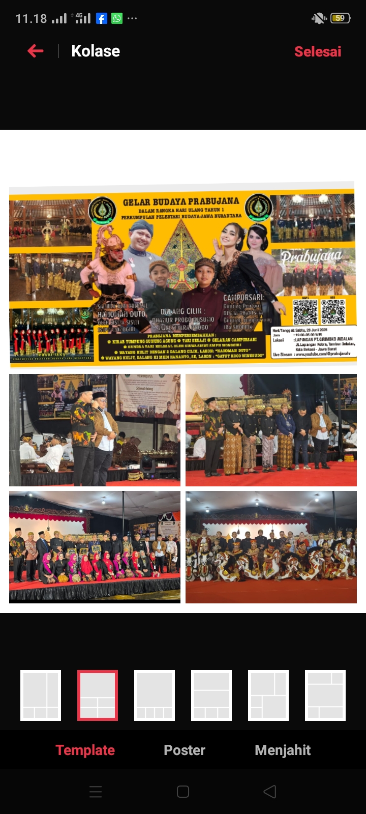 Karya Nyata Lestarikan Budaya Jawa, PRABUJANA Gelar Pertunjukan Seni Budaya 