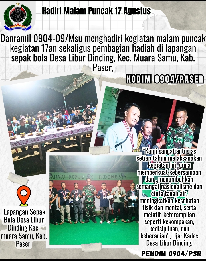 Hadiri Malam Puncak 17 Agustus