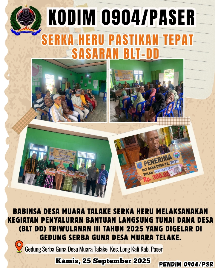 Serka Heru Pastikan BLT-DD Tepat Sasaran
