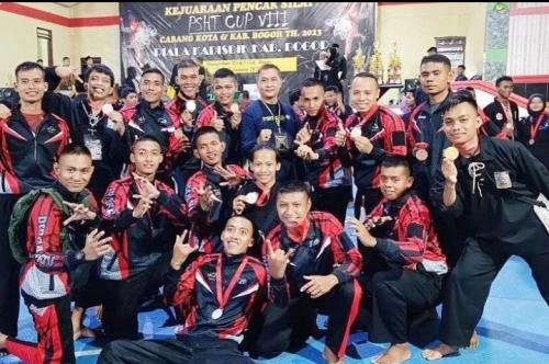 Atlet Silat Yonif PR 328 Kostrad Borong Mendali Kejuaraan PSHT Cup 8 Piala Kadisdik Kab. Bogor