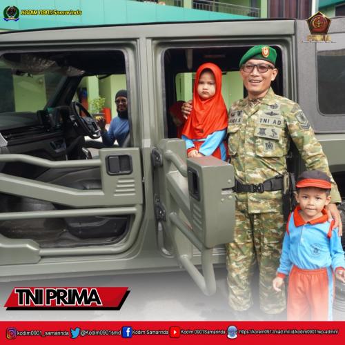 Kodim 0901/Samarinda Sambut Kunjungan PAUD KB "Qurrataayun"