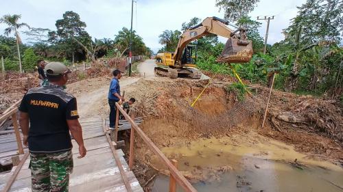 Pembangunan Jembatan Perintis Garuda Tahap III Capai 55 Persen