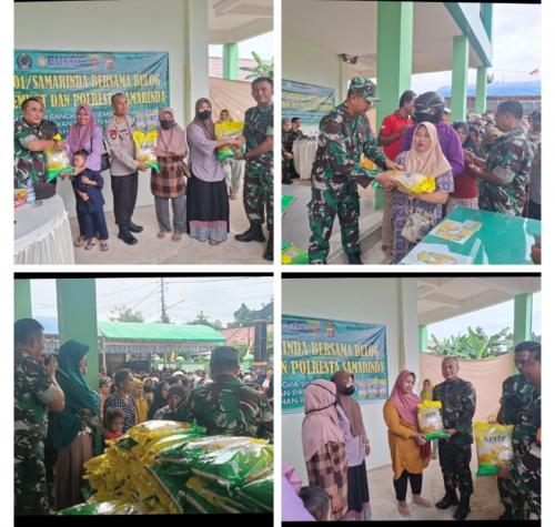 Koramil 0901-04/Palaran Kodim 0901/Samarinda Buka Stand Gerakan Pangan Murah Jaga Stabilitas Harga B