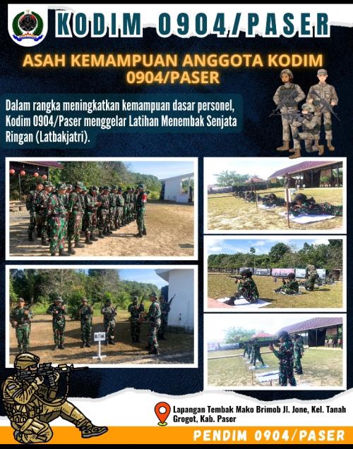 Asah kemampuan Anggota Kodim 0904/Paser