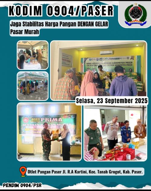 Pasar Murah Guna Jaga Stabilitas Harga Pangan