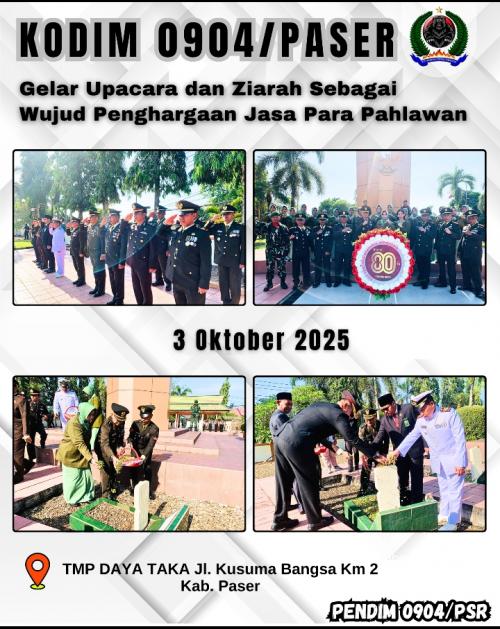Gelar Upacara dan Ziarah Sebagai Wujud Penghargaan Jasa Para Pahlawan