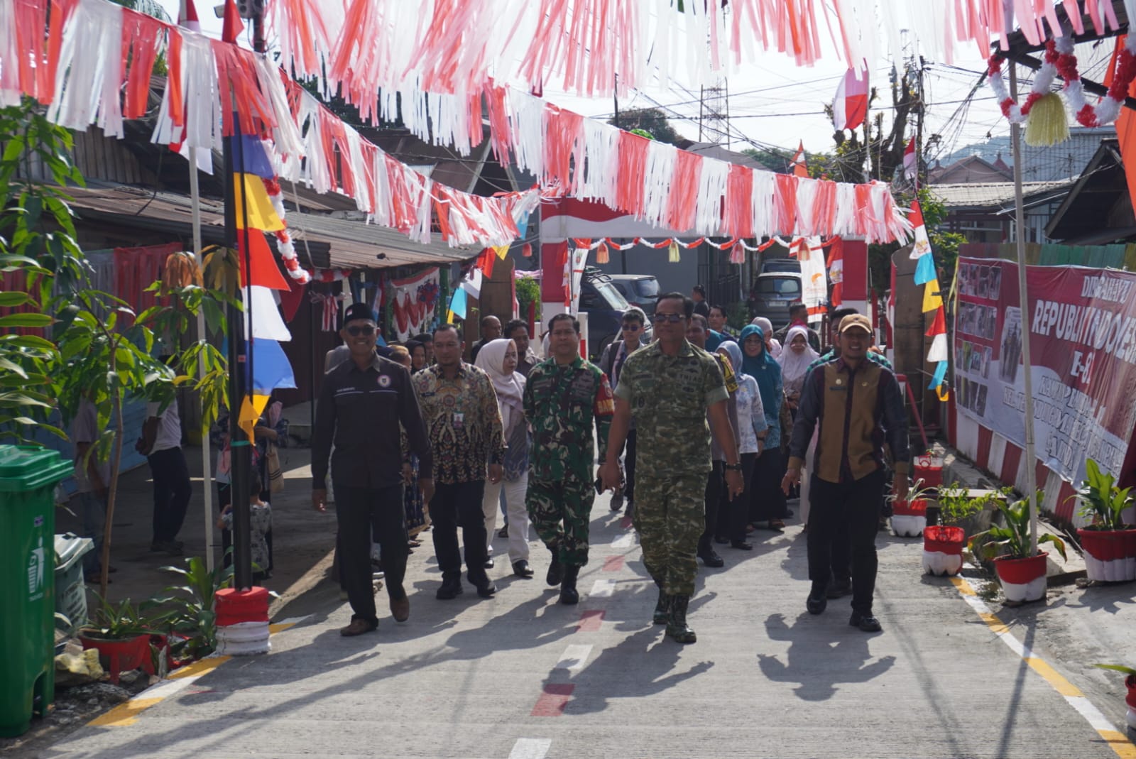 Penilaian Lomba Kreatif Kampung Merah Putih Tingkat Kota di Kelurahan Temindung Permai