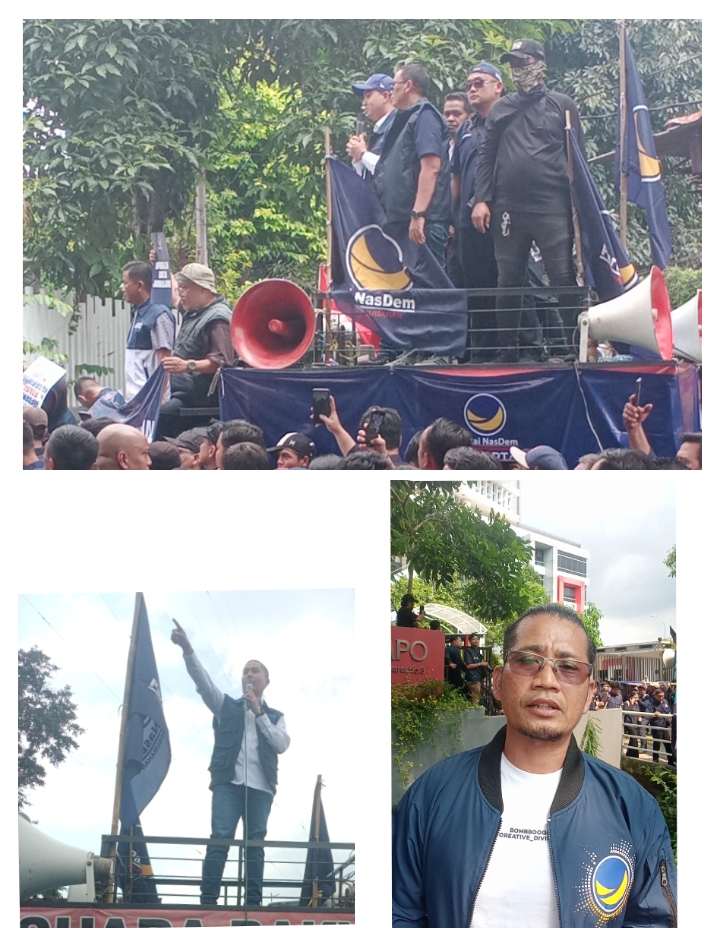 Ribuan Kader Partai NasDem Geruduk Redaksi Majalah Tempo, Desak Tempo Minta Maaf