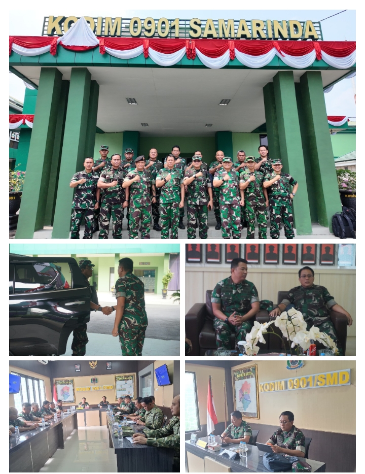 KODIM 0901/SAMARINDA SAMBUT TIM SESKO TNI, BERSINERGI CEGAH KARHUTLA DI