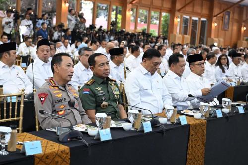 Panglima TNI Hadiri Rapat Kerja Pemerintah di Istana
