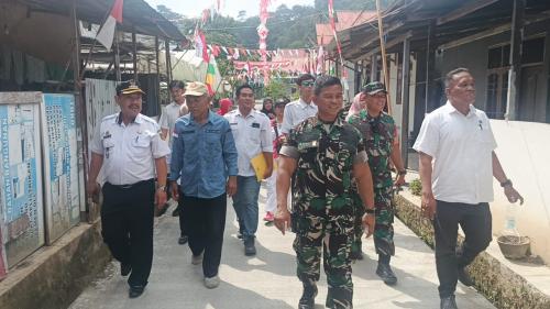 Danramil 0901-05/Samarinda Utara Hadiri Penilaian Kampung Merah Putih RT 07 Lempake