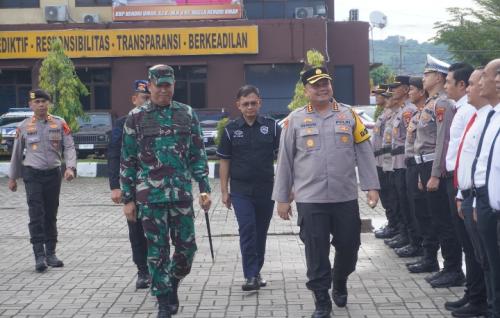 Wujudkan Keamanan Malam Kemenangan, Dandim 0901/Samarinda Ikuti Gelar Apel Gabungan Pengamanan