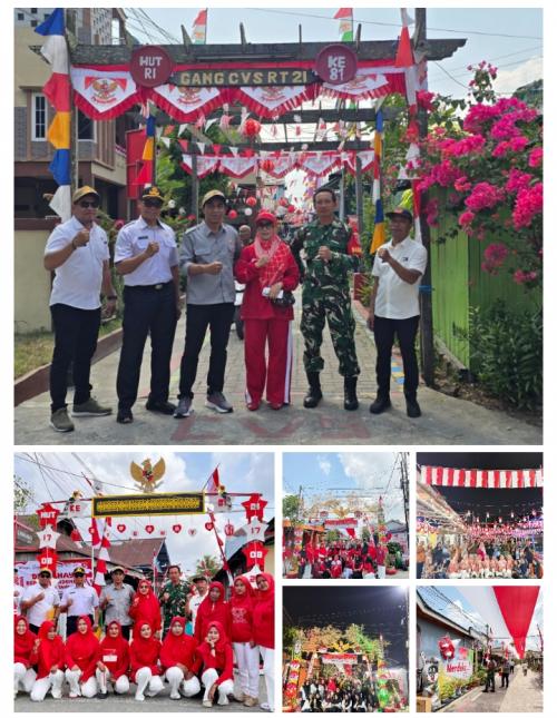 Babinsa Koramil 0901-03/Samarinda Seberang Hadiri Penilaian Kampung Merah Putih Tingkat RT di Kelura